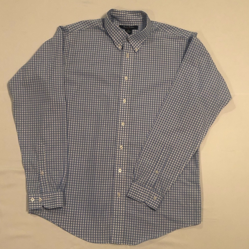 Brooks Brothers Boys Non-Iron Gingham Sport Shirt